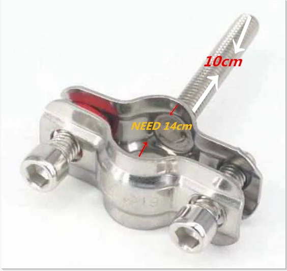 Yongda 304 Stainless Steel Food grade adjust pipe support holder