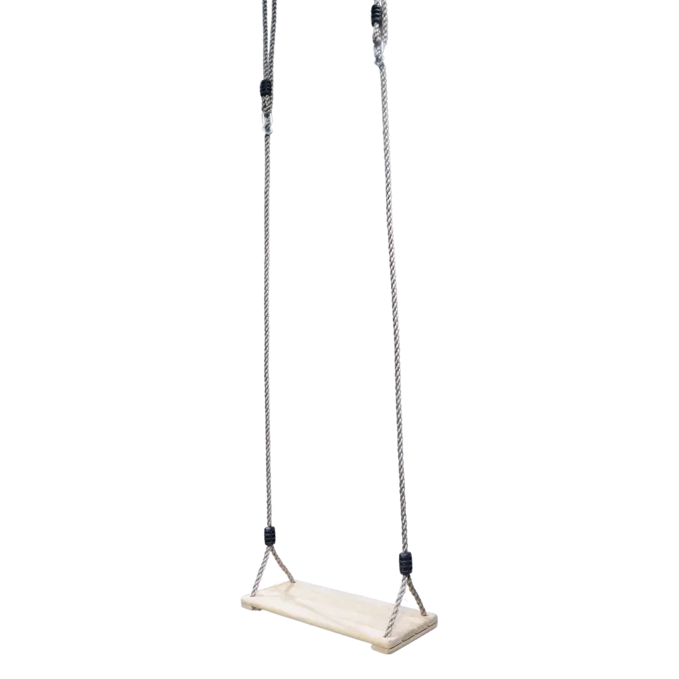 Factory Direct Sale Outdoor Garden Adjustable Rope High Quality Kids Durable Wooden Swing Board