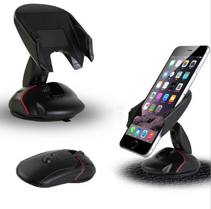 Mouse Shape Car Holder Creative Navigation Multi-function Suction Cup Mobile Phone Folding Holder  Car Suction Cup Bracket