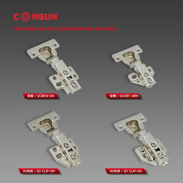 35mm Cup Steel Furniture Cabinet Self Closing Cupboard Concealed Door Hinge