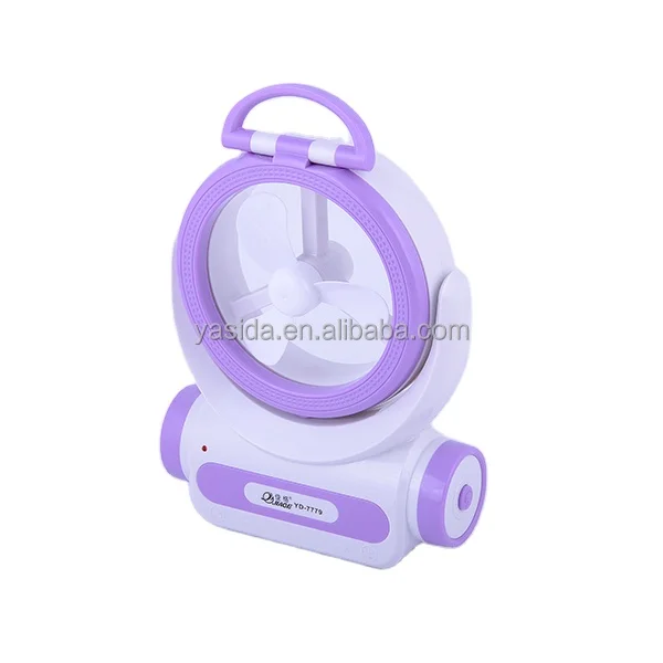 2022 Factory prices fashionable flexible rechargeable led working table lamp with fan