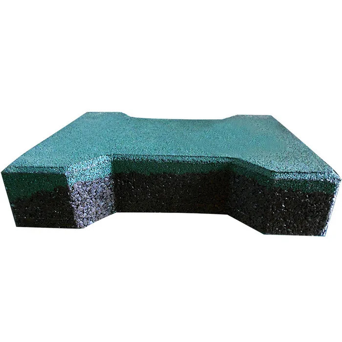 Non slip walkway horse stable dog bone rubber floor tiles