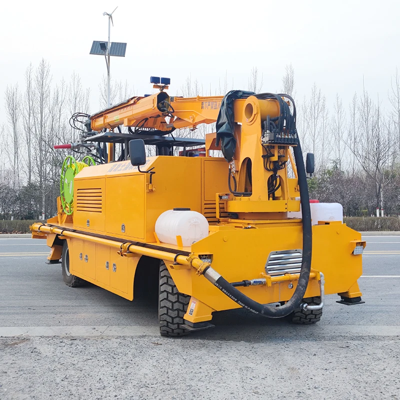 Tunnel support concrete truck type Wet spraying machinery Mine shotcrete trolley for construction