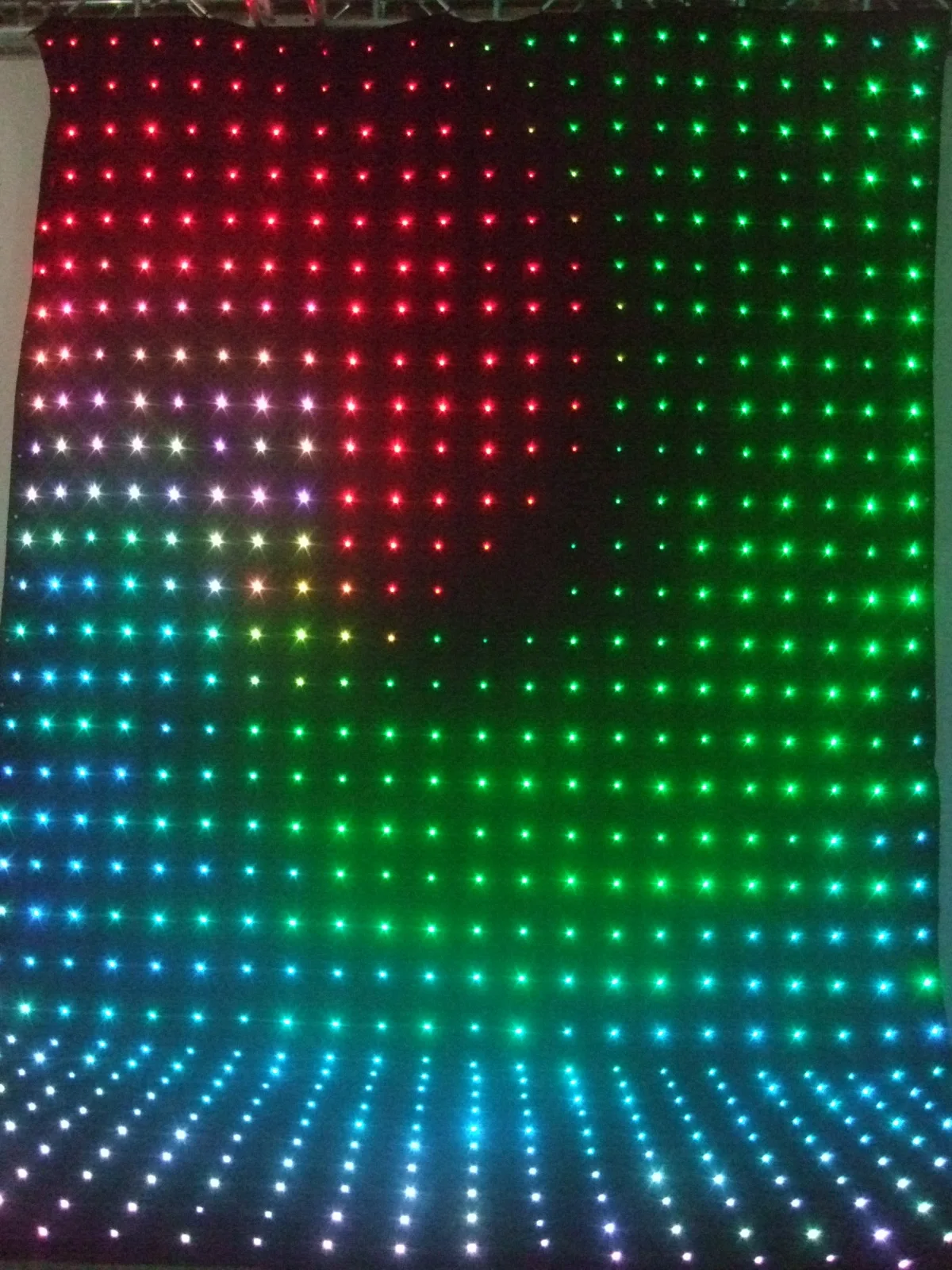 Newest Multiple lighting effect flexible soft LED video star curtain light for background