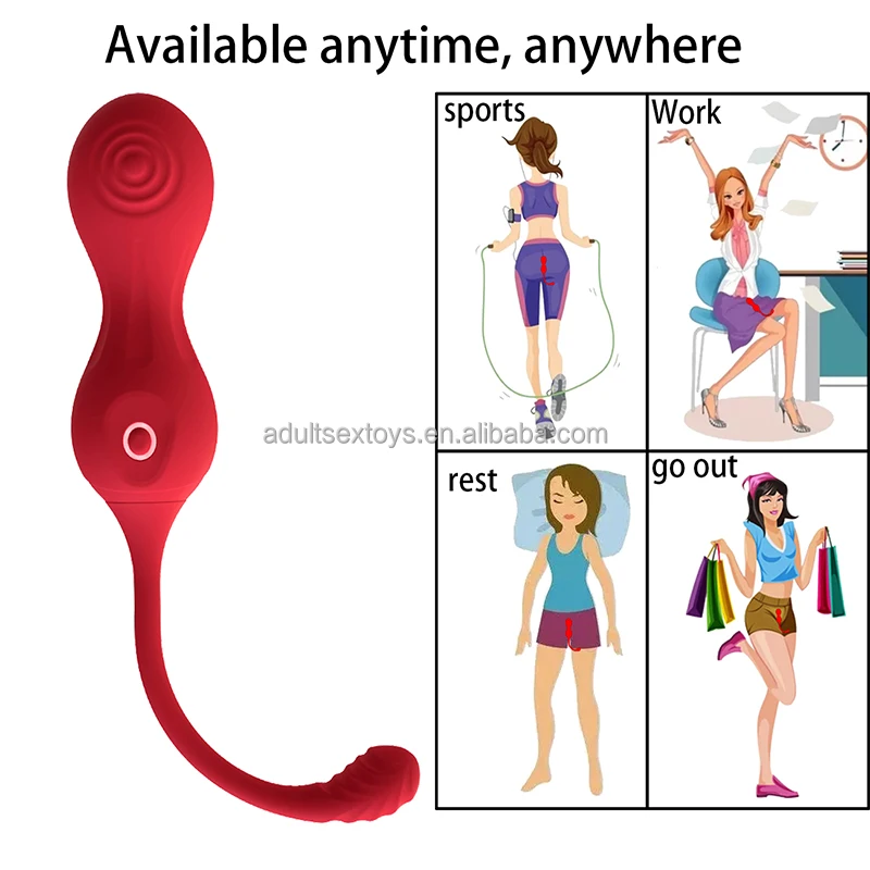 Double Sides Pulsing Vibration Women Vaginal Tightening Exercise Kegel Ball Vibrating Love Egg Ben Wa Balls