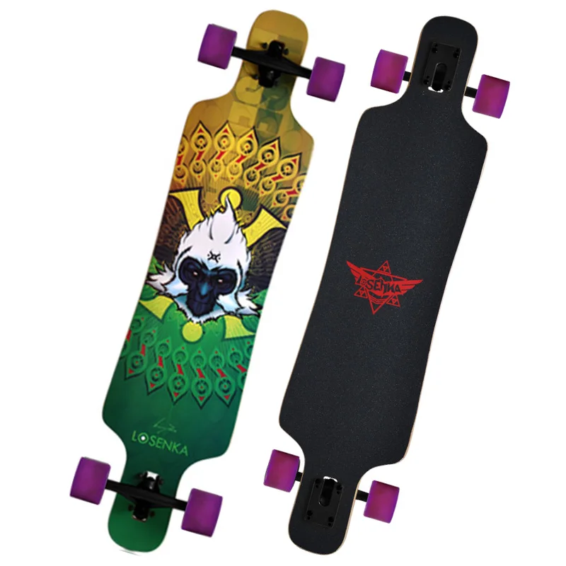 wholesale 42inch wood maple drop down downhill cruiser custom complete longboard