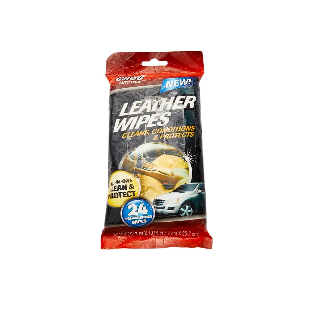 Wholesale Disposable Multifunctional Nonwoven Car leather interior Window Cleaning Wet Wipes
