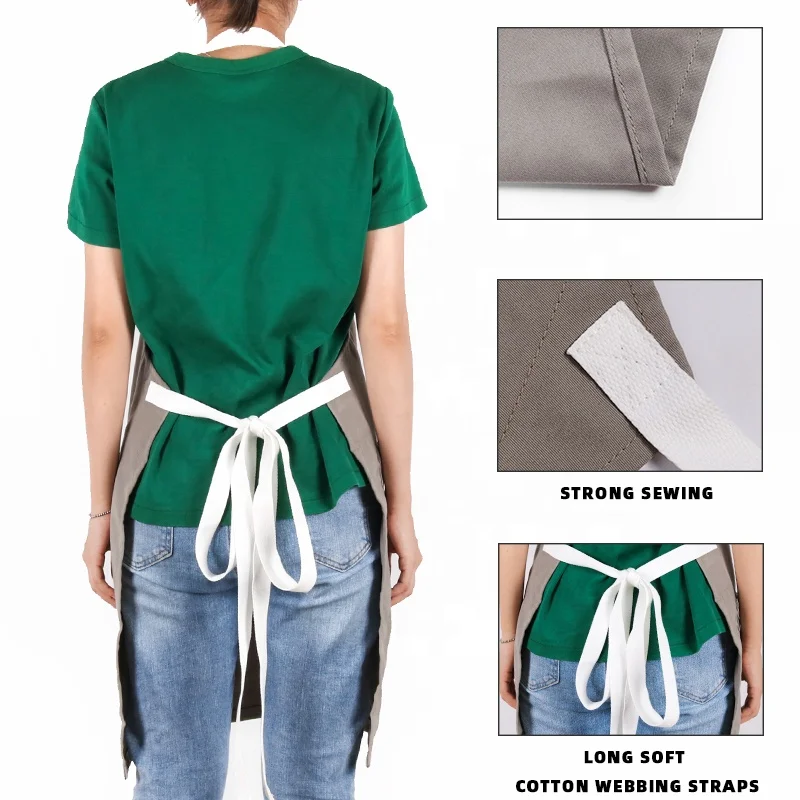 CHANGRONG Custom Eco friendly Recycled RPET Canvas Cooking Apron