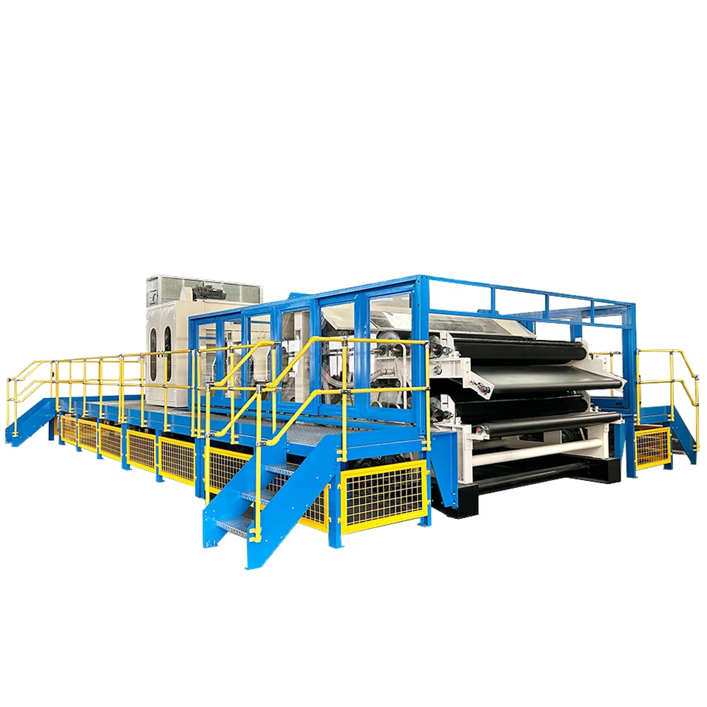 Changshu Sail machinery double cylinder double doffer carding machine for nonwoven fabric