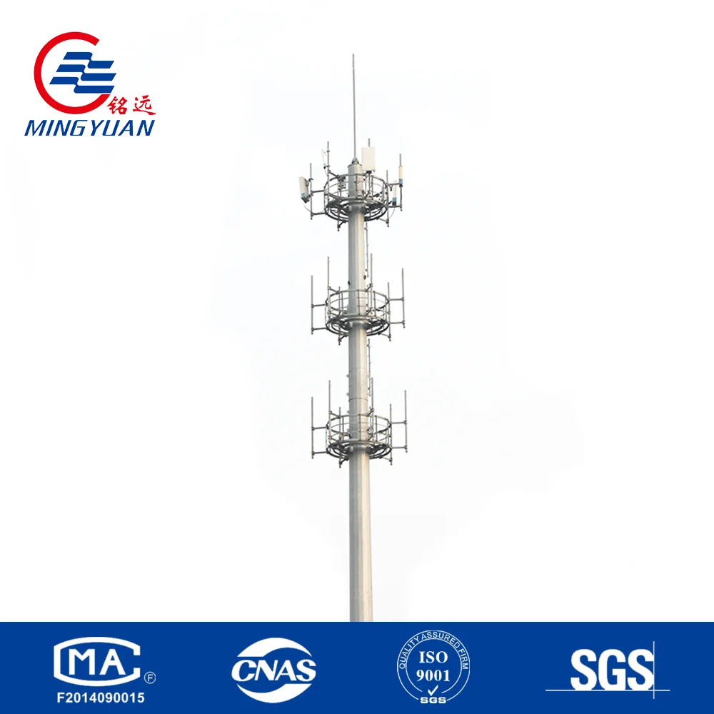 High Quality Galvanized Telecommunication Mast Guyed Tower