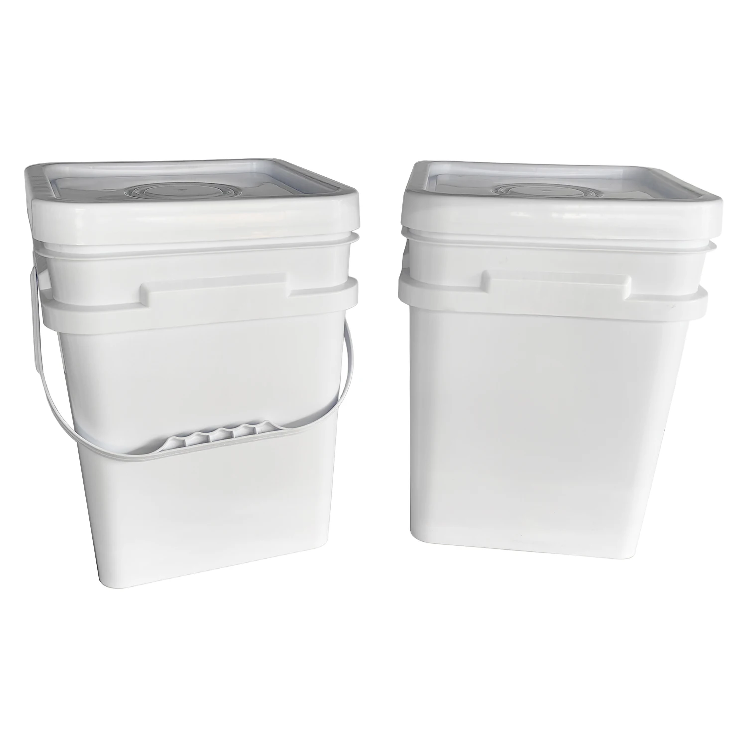 5 gallon custom logo printed square food-grade plastic bucket with spigot lid and airlock spigot