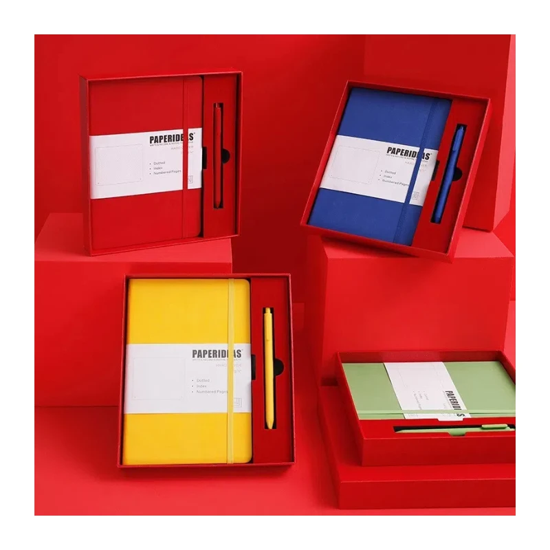 Corporate Gifts Set Leatherette Journal Notebook Customizable Gifts A6 A5 A4 Hardcover Pu Leather Journal Notebook