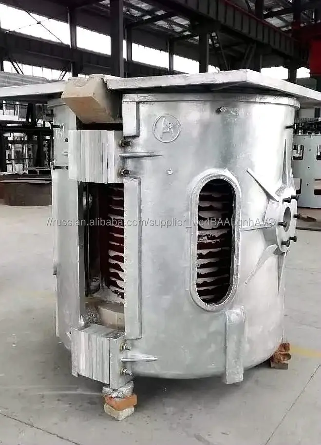 Medium Frequency Induction Heating Crucible Melting Furnace 0.35T