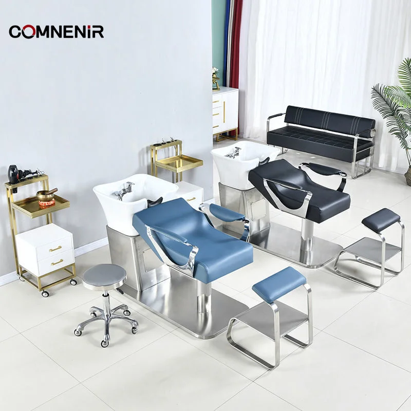 Hair Wash Station Massage Bed With Steam SPA Head Water Therapy Thai Massage Shampoo Bed