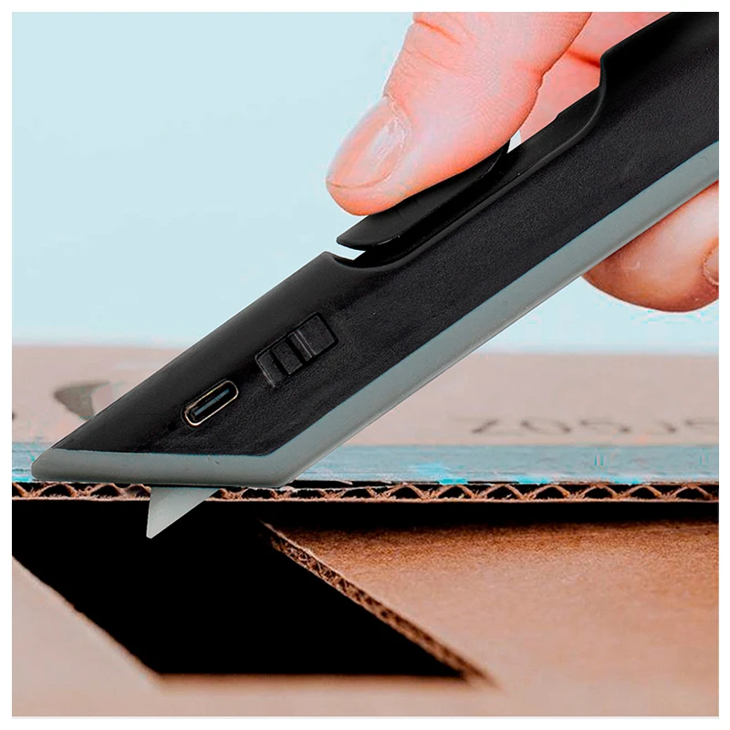 Open Express Box Cutter High Appearance lighting Level Mini Knives Portable Safety Automatic Small Knife Cutting