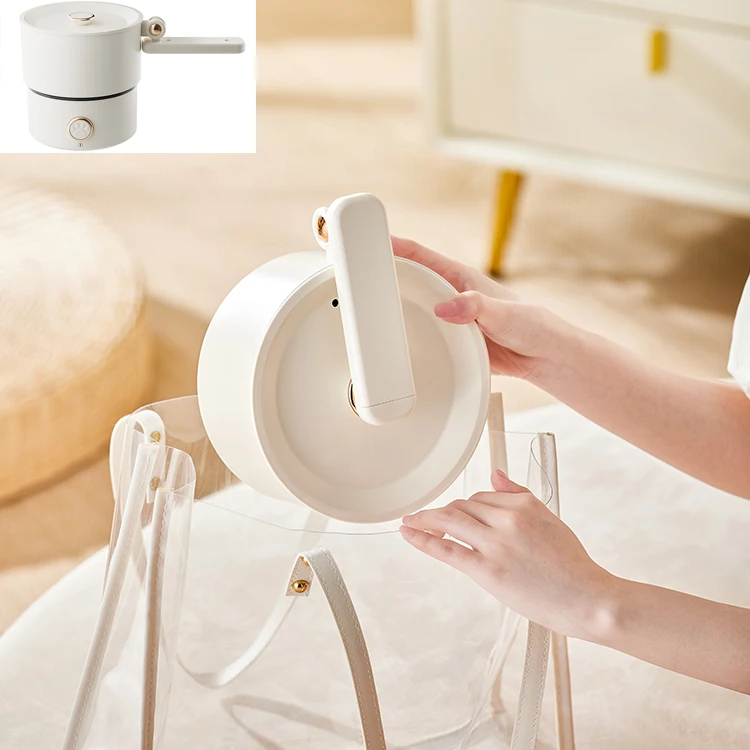 multi-purpose cook 2L 700W portable stainless steel non-stick electric skillet multi cooker hotpot with plastic egg tray