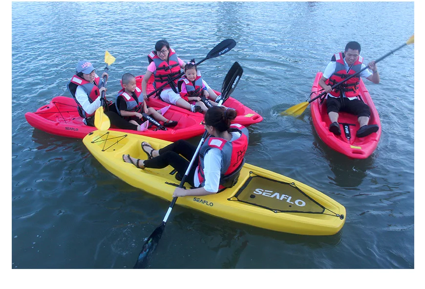 SEAFLO Chinese Trade Assurance OEM Adult row boat supplier 2 Person 8 Degree Kayak Canoe for Sale Parent-kid Optional Surfing