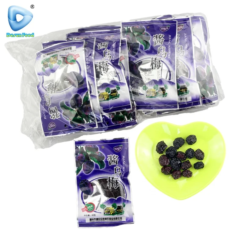 Customized wholesale China sour preserved black plum manufacturer