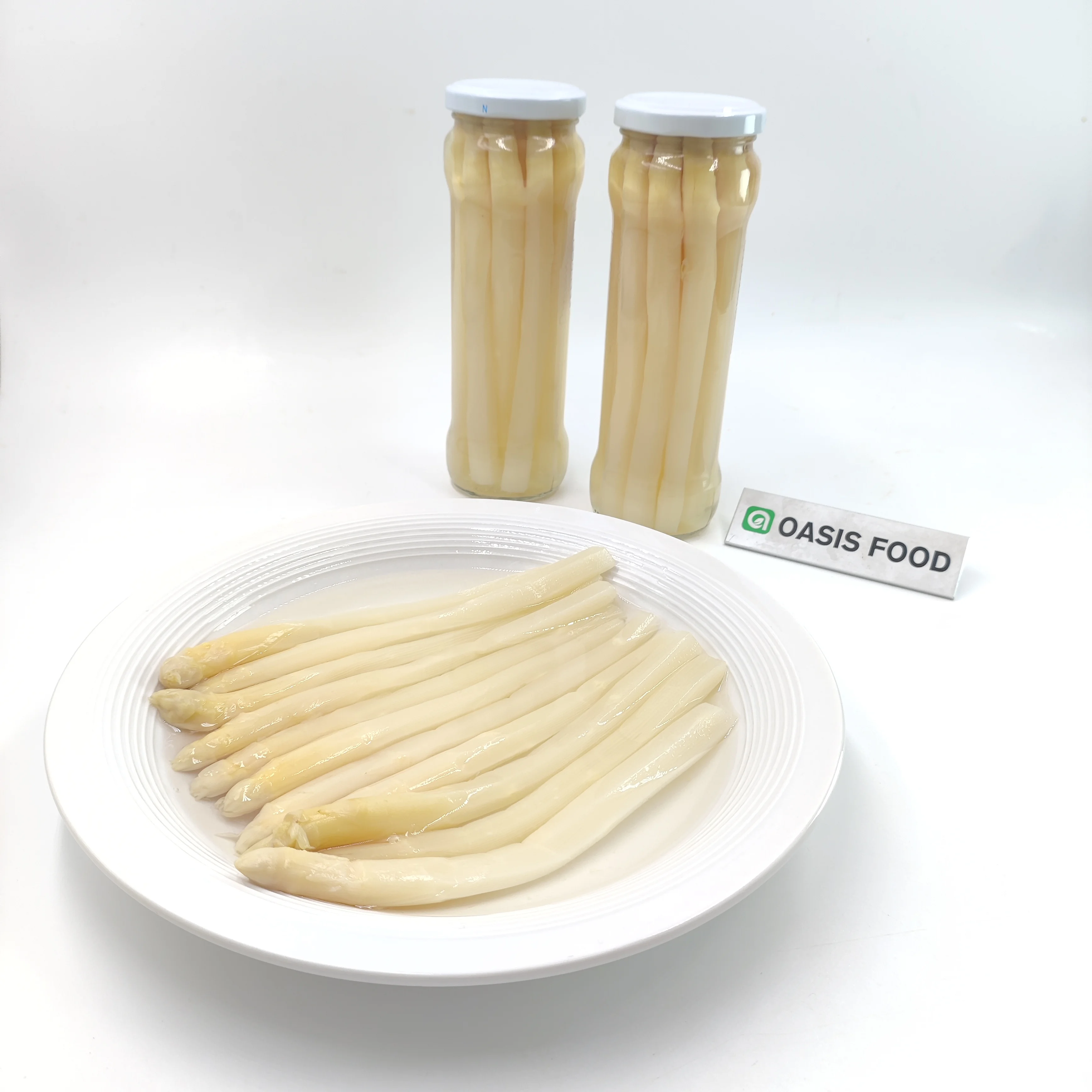 2024 Wholesale  PriceChinese Canned White Asparagus Fresh Material in Glass Jar in Brine Jar Wholesale