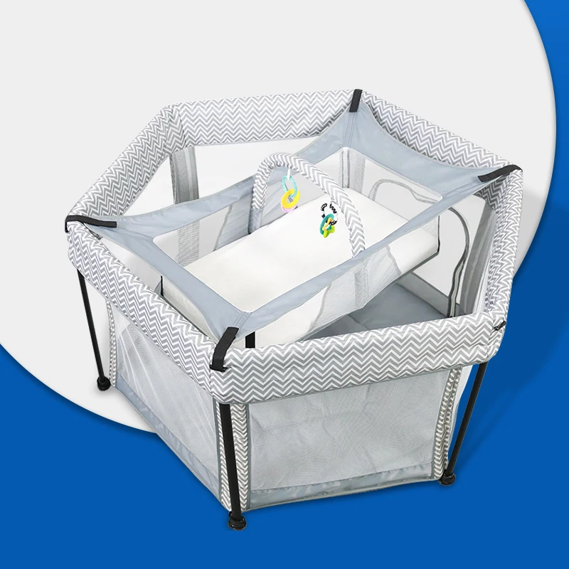 2024 Hot Sale Mesh Hexagonal Fence Family Playground Baby Crawl House Play Fence Kindergarten Kids