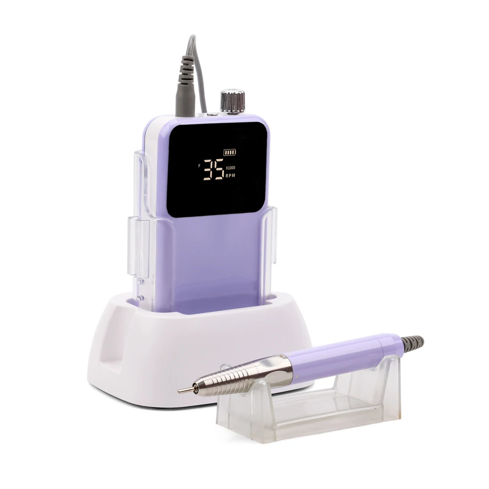 Hot Sale Pedicure Manicure Set Rechargeable Wireless Portable Salon Brushless Nail Drill Machine 35000rpm Professional Tool Nail