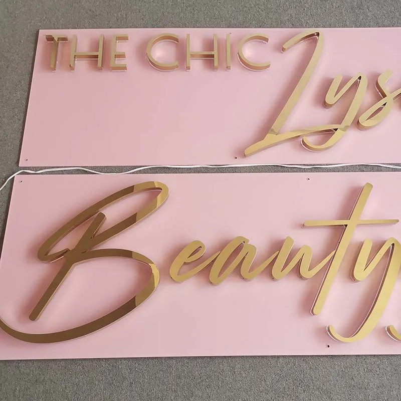 Custom led backlit letters stainless steel letter sign 3d led sign light aluminium channel letter for shop