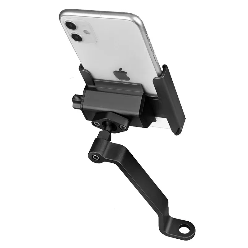 Aluminum Alloy Motorcycle Mobile Phone Holder Mount On Mirrors 360 Rotatable Electric Bike Phone Stand
