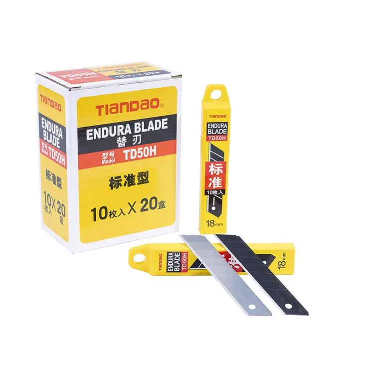 
China manufacturers pince sk2 material utility knife replacement blade cutter 18mm for utility knife cutter blade 