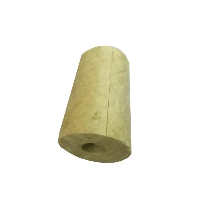 Cheap Basalt Rock Wool Pipe Insulation 100Kg Rock Wool Tube For Pipeline Insulated