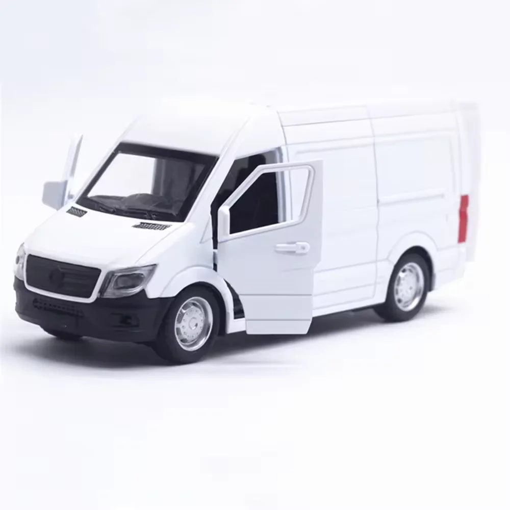 OEM Transport van vehicle Commercial vehicle van business logo custom Diecast Model Car Toys For Advertising Promotional Van