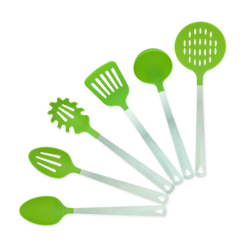 
5 Piece Nylon Cooking Utensil Set with stainless steel handle 