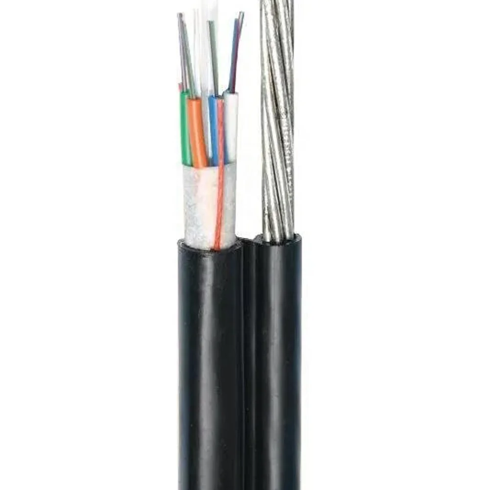 Manufacturer Outdoor Overhead 12/24 core optic fibre cable Aerial Figure 8 Fiber Optic Cable