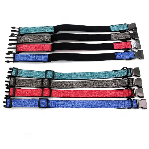 Beautiful Design Adjustable Soft Material Pet Puppy Dog Collar with Metal