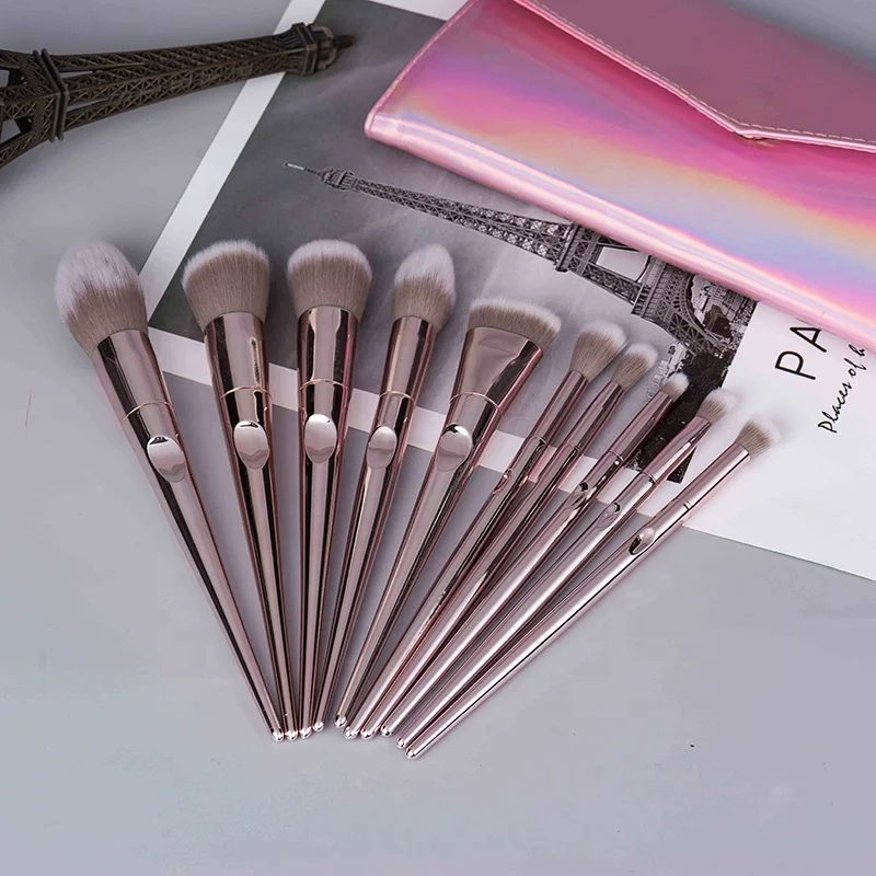
Plastic handle makeup brush set foundation Eye Shadow makeup Tool Brush makeup sets 