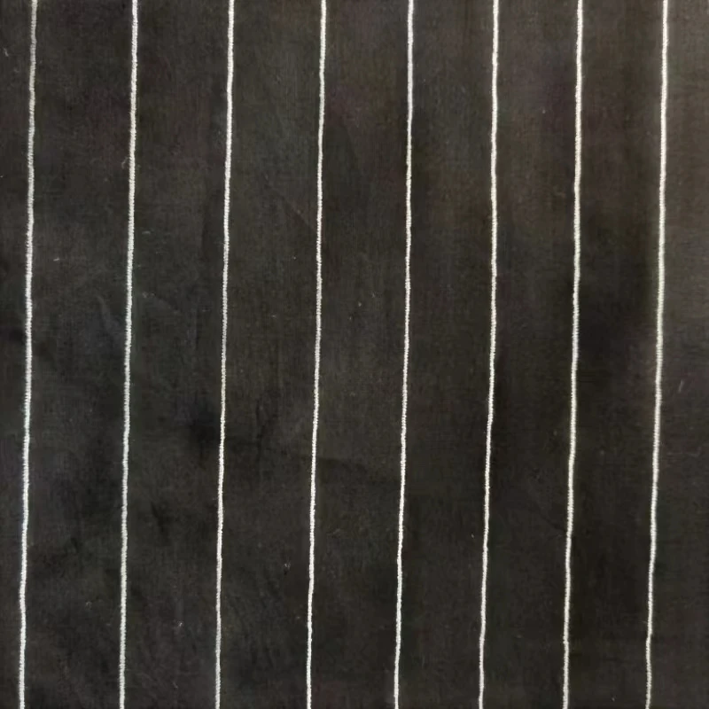 wholesale In stock 5% polyester 95% cotton Chenille Jacquard Yarn Dyed Fabric for summer clothing