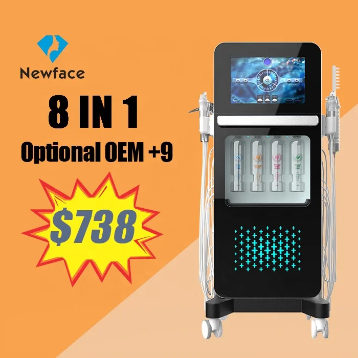 NewFace OEM Customization Available Hydra Microdermabrasion Beauty Spa Salon Facial Care Hydro 7 8 14 IN 1 Hydration Machine