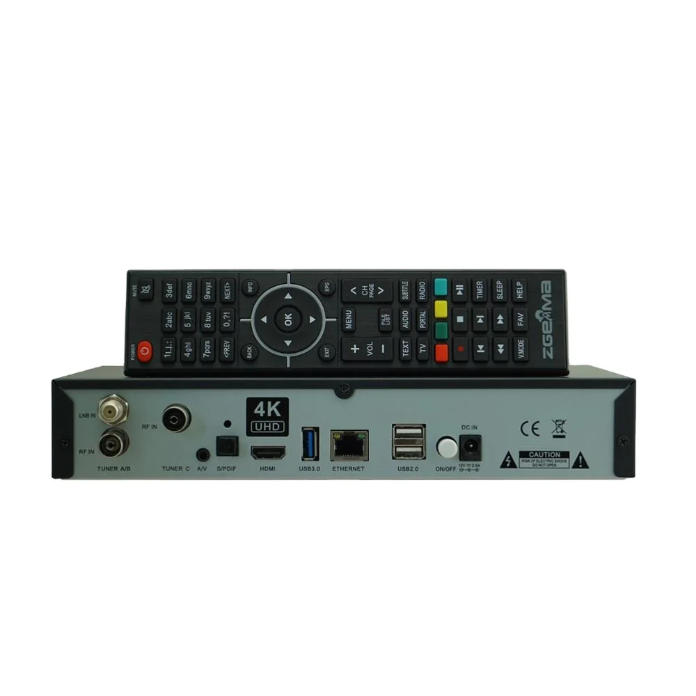 4k satellite tv receiver dvb s2x/s2 + twin dvb t2 / c zgemma h7c with CA&CI