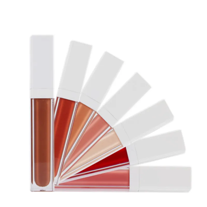 
New Products 20 colors matte lip gloss custom lip gloss private label with white lipgloss tubes 