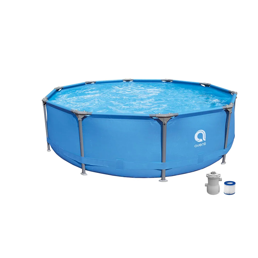 Frame Plus Round Pool Set Blue  305cmX76cm outdoor swim pool frame above ground kids swimming pool