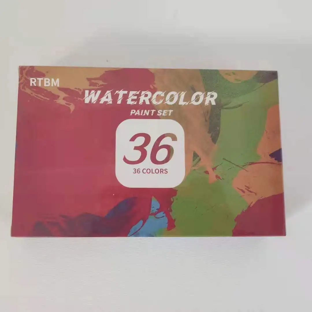 
RTBM Watercolor Paint Set 36 Color Professional Painting Watercolor Paint Various Types Plastic Palette 