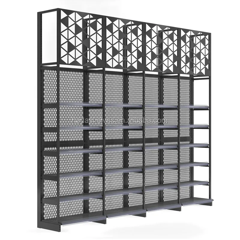 Wholesale Factory Gondola Shelving Grocery Steel Rack Retail Store Racks Supermarket Rack Suppliers