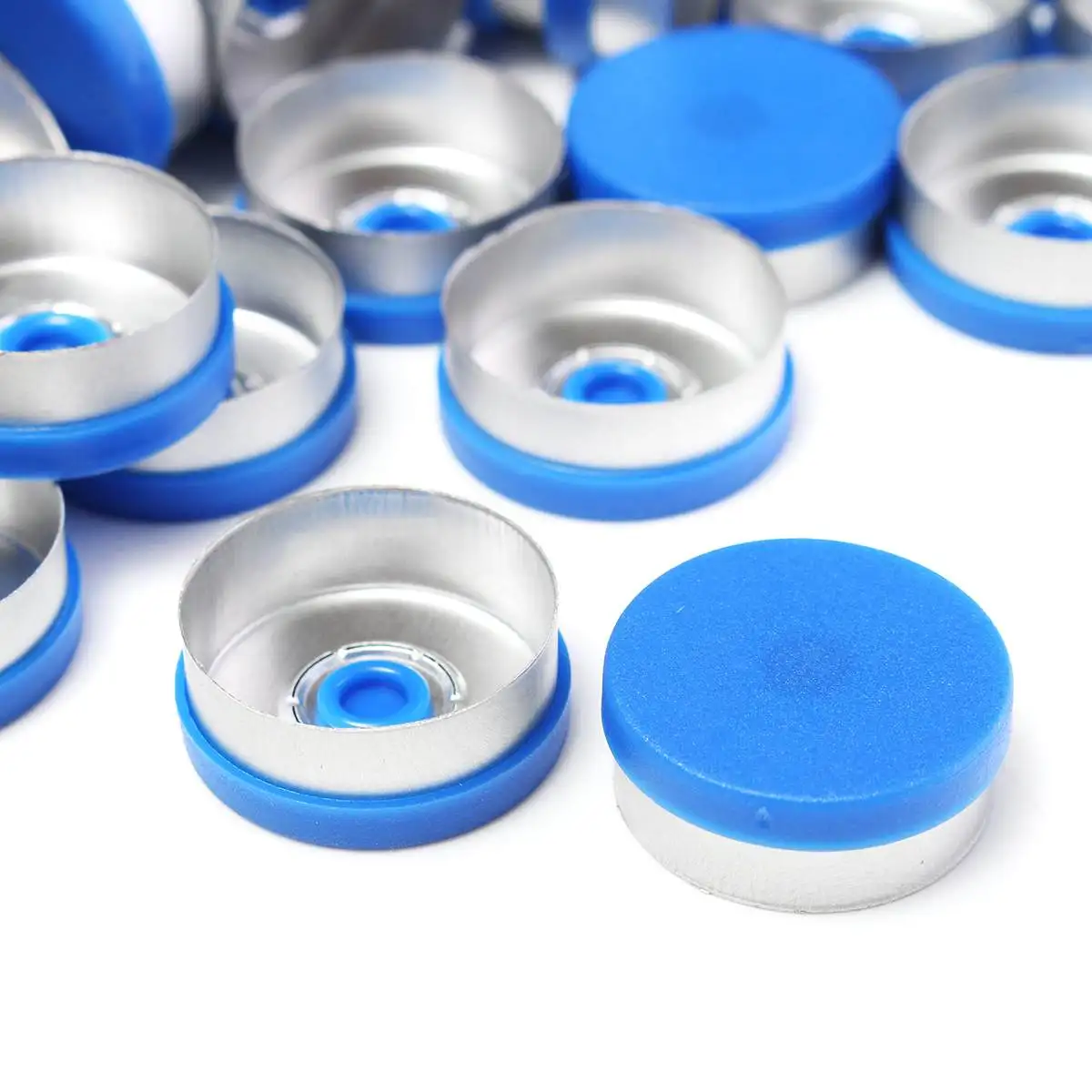 100pcs 13mm pharmaceutical aluminium flip cap for crimp glass vial