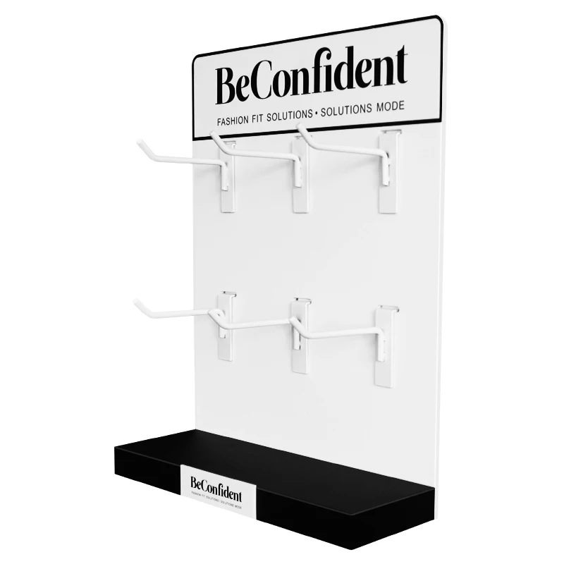 Retail Store Acrylic Mobile Cell Phone Hanging Accessories Earphones Display Rack  With Hooks