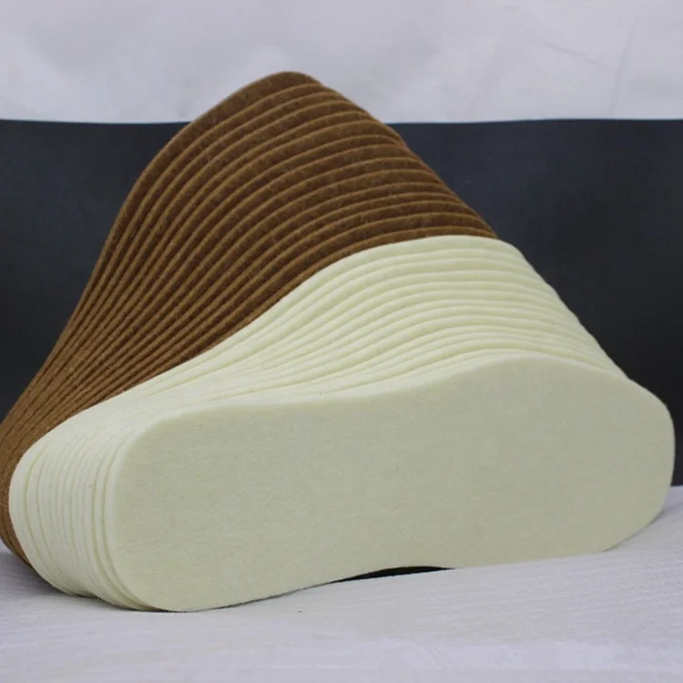Hotselling Thermal Wool Felt Insoles Thicken Warm Insole For Men Women Shoes Breathable Skin-friendly Shoe Pad