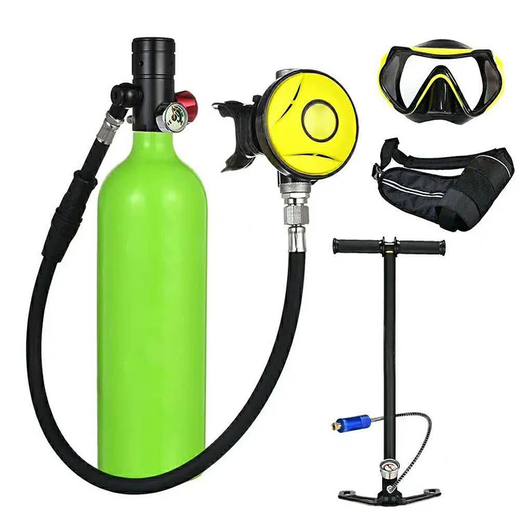 
Portable Mini Scuba Diving Tank 1L Spare Diving Oxygen Cylinder 