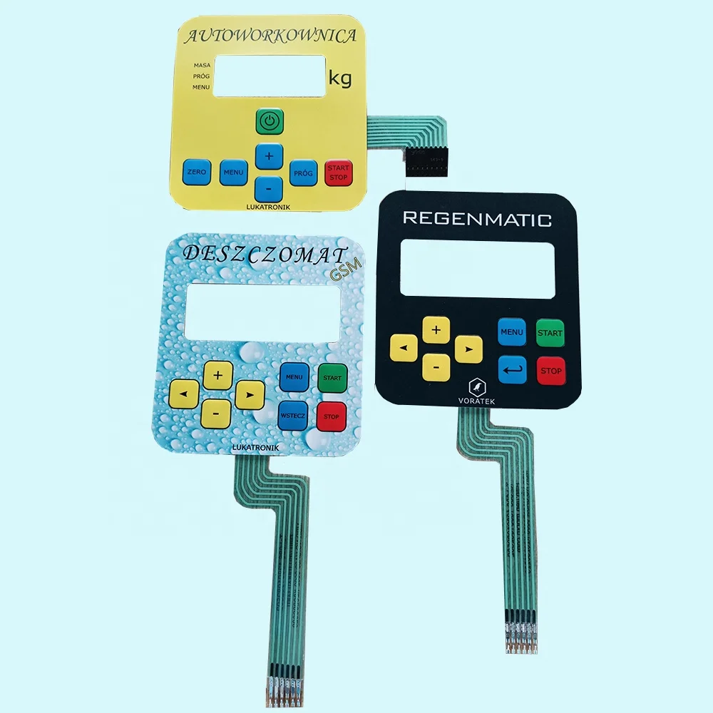 Customized OEM Conductive Membrane Switch Embossed touch Button Keypad/ keyboard