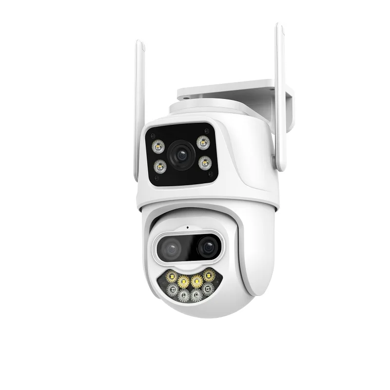 Regis 9MP 8X Optical Zoom Camera Outdoor Waterproof Wifi Cctv Ip Security Network Ptz Three Lens Icsee Wifi Camera