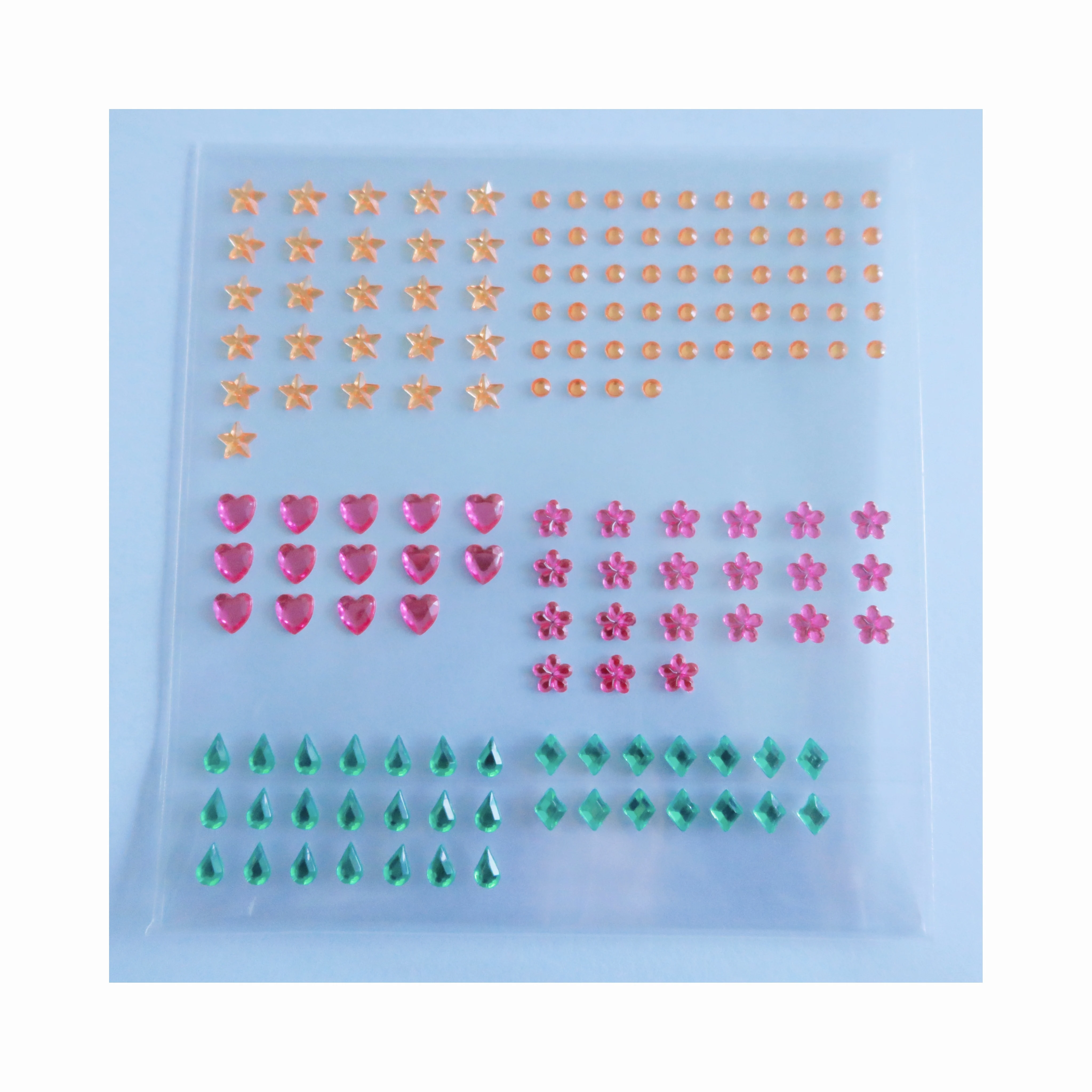 Self-Adhesive Acrylic Gems Rhinestones Printed Gem Stickers for DIY Crafts Decorative Diamond Stickers for Craft Projects