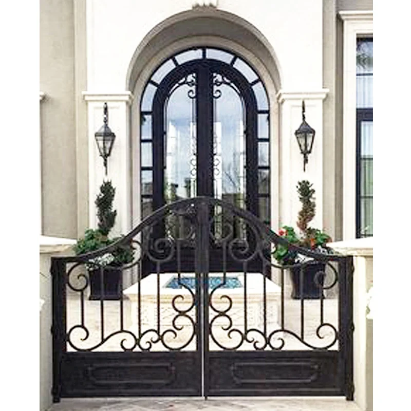 Other door villa garden house entrance wrought iron door for outdoor