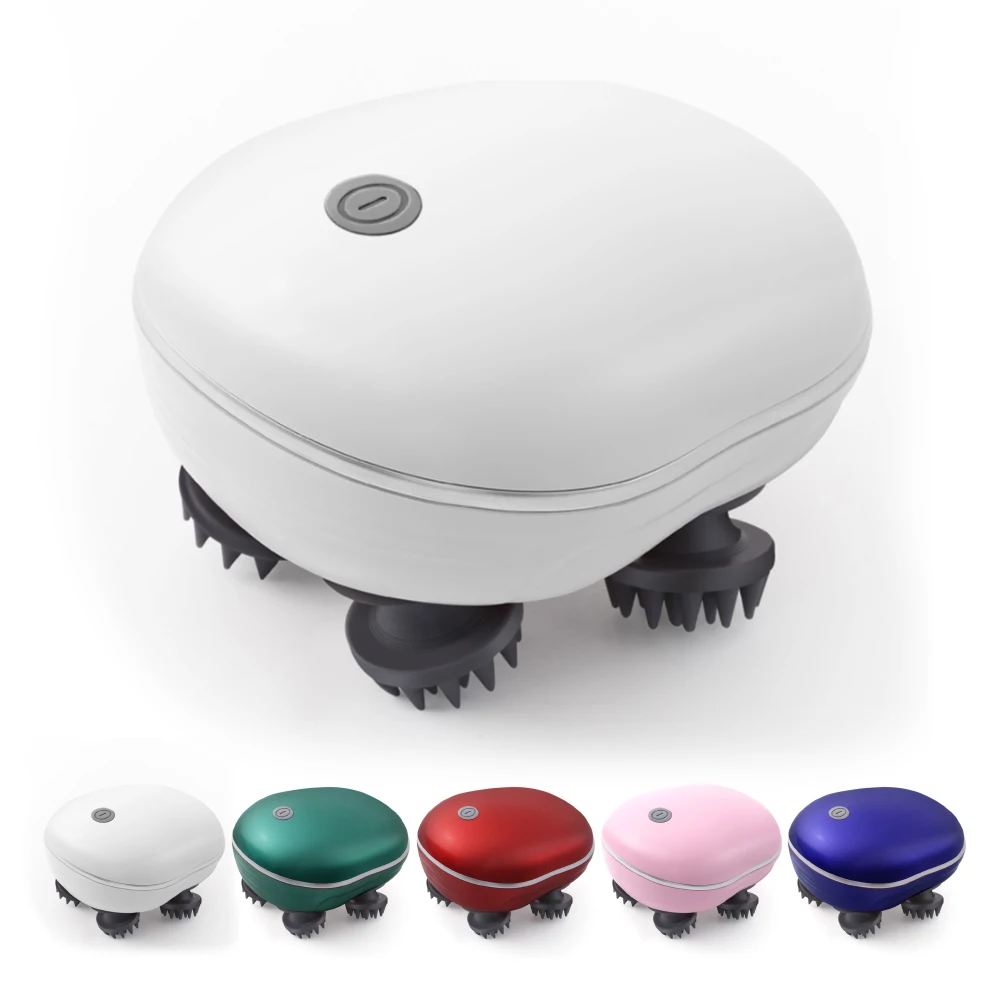 Electric Scalp Head Massager Stress Relax Silicone Scalp Massager for Hair Growth Head ScratcherScalp Massager Shampoo Brush